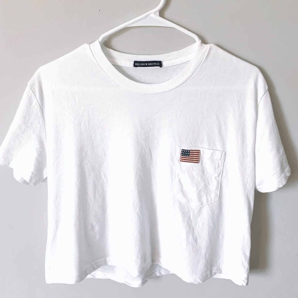 Brandy Melville Embroidered Tee - Picture 1 of 1